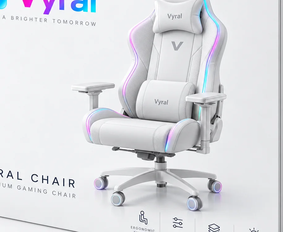Detail of Vyral Chair packaging concept