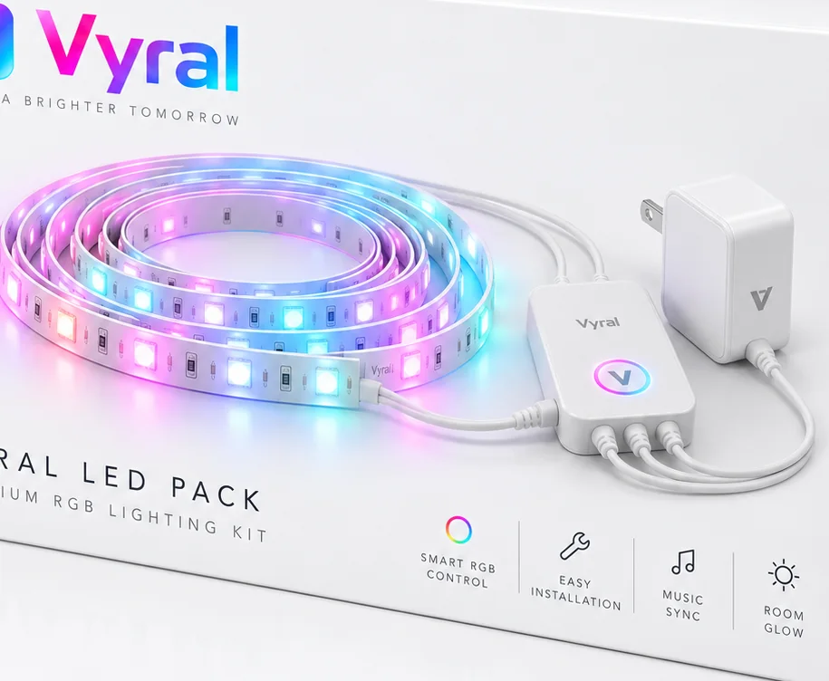 Detail of Vyral LED Pack packaging concept