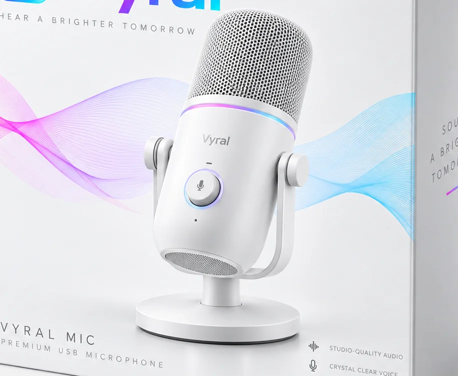 Detail of Vyral Mic packaging concept